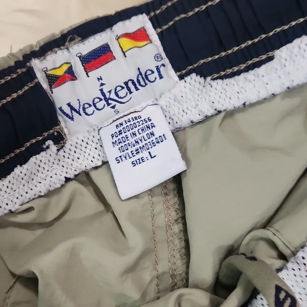 Mens Khaki Weekender Swim Shorts